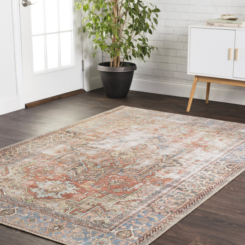 Skye Persian Inspired Terracotta/Beige Area Rug & Reviews | AllModern